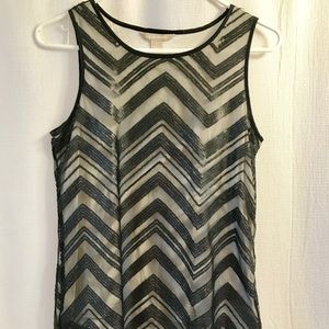 Banana Republic Sequin Chevron Top